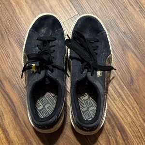 Puma Black and Brown Casual Sneakers